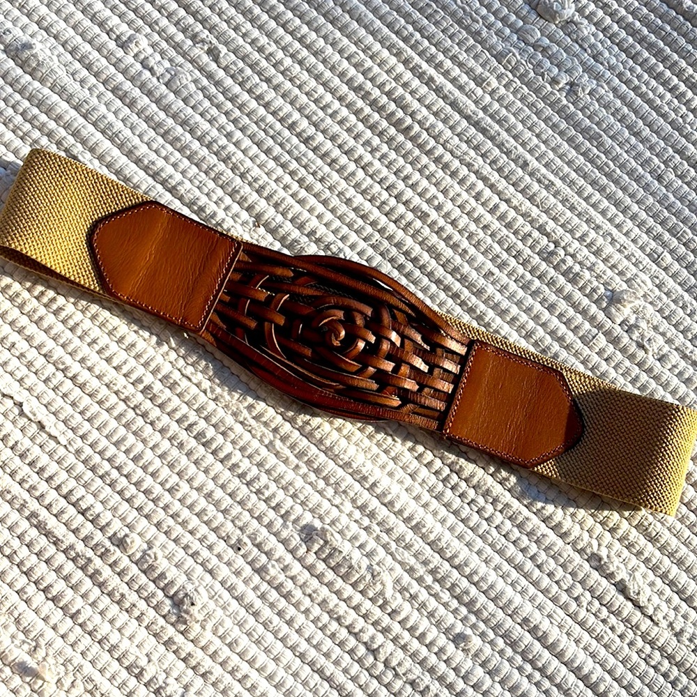 FOSSIL Genuine leather Festival Boho stretch belt
